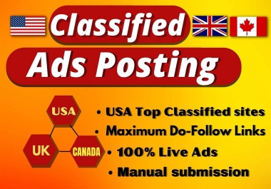 I will post 150 classified ads on the high PR USA classified ad posting sites