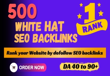 High Authority 500 Unique Domain SEO Backlinks