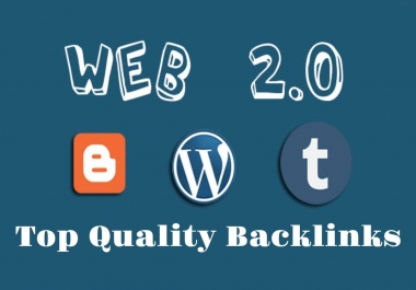 30 Top Quality web 2.0 backlinks to rank your website