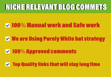 I will do 55 niche relavant blogcomments SEO backlinks