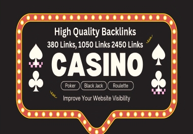 Get Powerful High Quality Backlinks for Casino, NO PBN