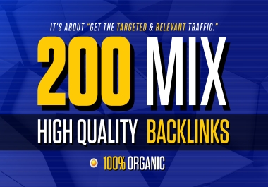 Create 200 Mix High DA PA TF CF Backlinks Do follow