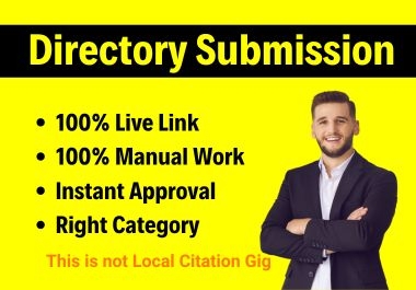 Manual 80 Directory Submissions Backlinks with approval on PR USA web directories 