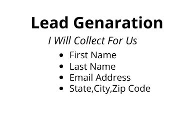 Get targeted Lead Genaration For Your Business