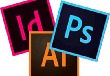 I will do adobe illustrator, adobe photoshop, adobe indesign work