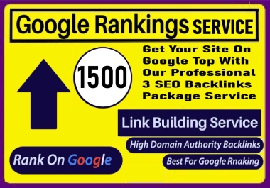 Get Your Site On Google Top With Our Professional 3 SEO Backlinks Package