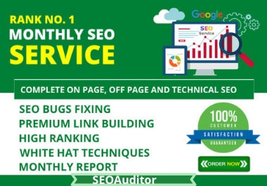 I Will Do Monthly SEO Optimization And Rank Your Website On Google Search Engine Through Proper SEO