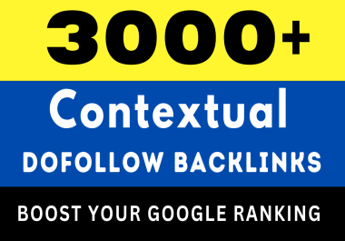 create 3000 seo contextual dofollow tier 2 backlinks