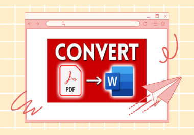 I will any book or another project convert pdf to docx 