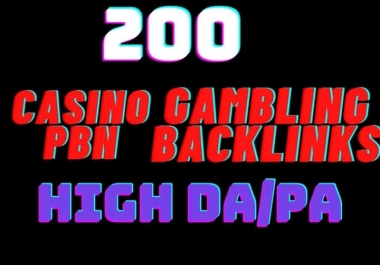 I will do 200 Punch Your CASINO,POKER,UEFA,Website on Google 1st page Backlinks 