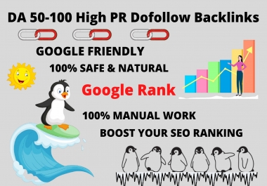 50+ DA dofollow backlinks for SEO rank