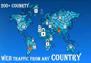 Organic web traffic from any country Low Bounce Rate, Long Session