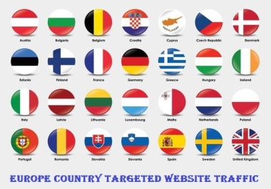 Quality visitors from Europe Country Targeted Website traffic