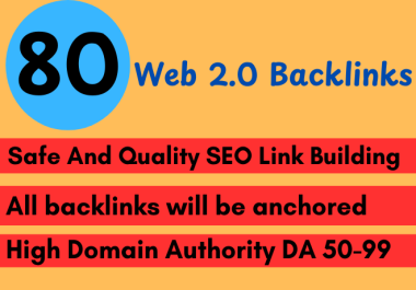 Create 80 Manual Authority Web 2.0 Backlinks