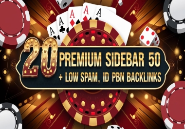 Boost Your SEO with 20 Premium Sidebar DA 50+ .ID PBN Backlinks!