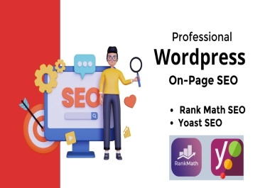 Wordpress On-Page SEO Service: RankMath/Yoast Setup, Meta Tags, Content Optimization & More!