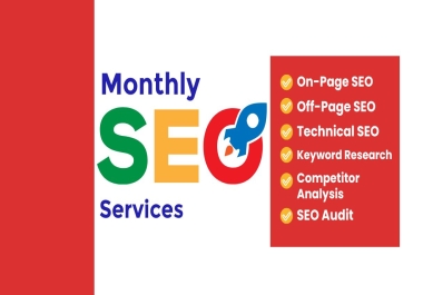 Boost Your Website's Rankings with Complete Monthly SEO Services!