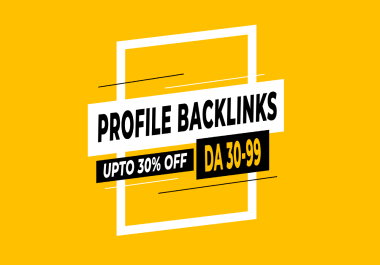 300 SEO profile backlinks for link building