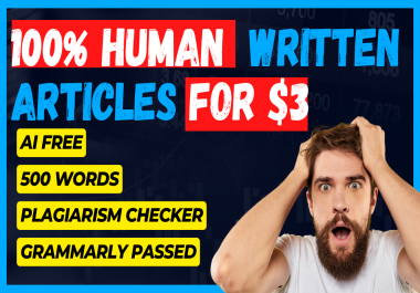 Authentic Handwritten Articles - 100% Human Crafted, Zero AI