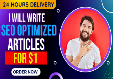 I will create an engaging, SEO optimized article or blog post Within 24h