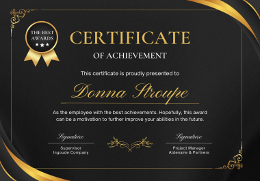 Your Achievements,  Your Style Custom Certificate Designs