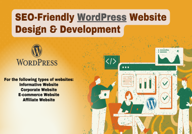 Custom WordPress website SEO-friendly,  responsive,  and designed to meet your business goals