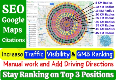 I'll create handmade 1350+ Google Maps Citation for boost up your business GMB local SEO listing