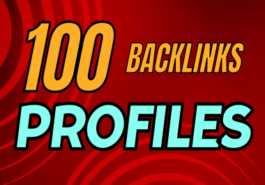 we will create 100 unique profie backlinks