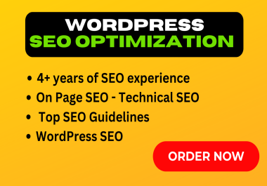 I will do wordpress onpage SEO google ranking