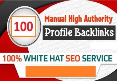 Increase Traffic with 100 Premium Profile Backlinks (DA 50-100)