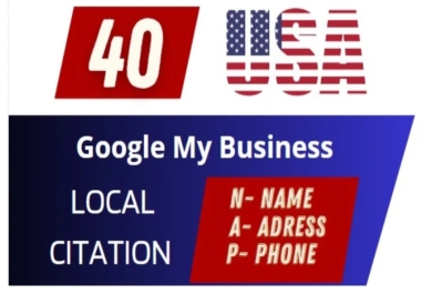 I will top USA local citation nap listing for your google my business ranking