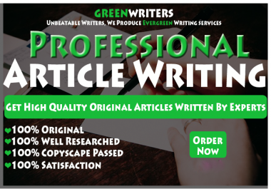 Write 2 x 500 Words high and unique quality articles