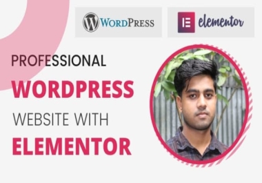 I will do a modern responsive wordpress website design,  redesign with elementor pro