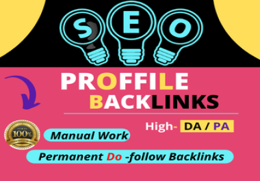 I will create 200 manual do follow profile backlinks on high authority websites