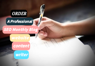 Hire a professional SEO monthly blog writer