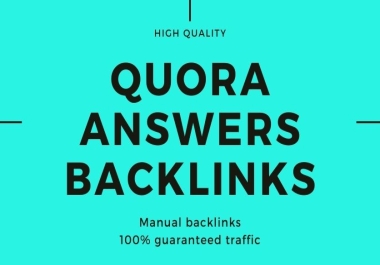 12 high quality Quora answers backlinks to rank your site on google