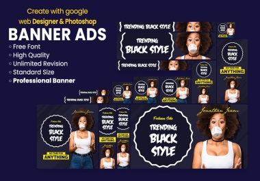 Design professional web banner ads,  google banner ads