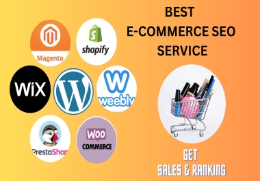 SEO services for,  10 categories wordpress,  shopify,  wix,  magento,  prestashop