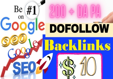 I will build SEO backlinks via high authority dofollow link building method