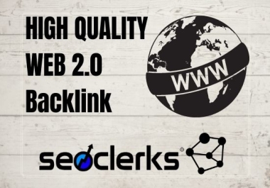 I will Build 100 dofollow web 2 0 backlinks on high qulality sites