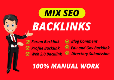 I will do 77 mix backlinks off page seo plan on high authority sites for google top ranking 