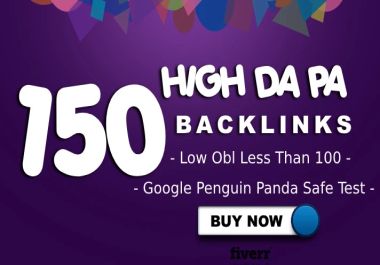 Provide You Manual High Dominated 150 Mix SEO Backlinks Package 90 DA to 20 DA