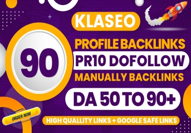 Ranker 90 Provide High Quality Profile Backlinks PR10 Dofollow Backlinks Maually