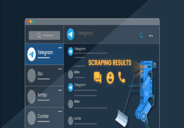 I will be your telegram bot developer, scrapping, telegram chat, solana