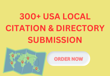 I will Do 300 USA Top White Hat Local Citation and Directory Submission