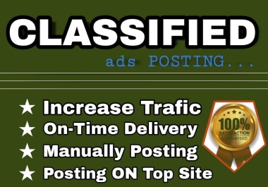 I will give 70 Ads posting in USA, UK, CA Promote Your Business