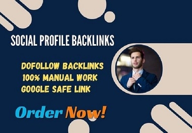 I will do 60 high authority profile creation backlinks