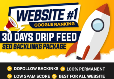 SEO Rankings with a ONE MONTH Drip Feed Backlinks Package - USA Targeted