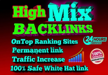 i will provide 80 High-Quality Dofollow and white hat SEO Backlinks