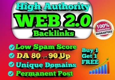 I will provide 100 high quality Dofollow and low spam web 2.0 backlinks